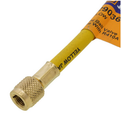 Ritchie 29036 Yellow Jacket PLUS II Charging Hose With Compact Ball Valve End 1/4 in. 36 in. Long
