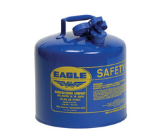 Eagle UI50SB Type I 5 gal Safety Can with Non-Sparking Flame Arrestor Blue