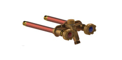 WOODFORD V22W-12-MH 1/2 in. PEX 12 in. Vertical Freezeless Hot and Cold Wall Faucet