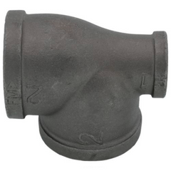 ANVIL 0310051206 2 x 1 x 2 in. Female Black Malleable Iron Reducing Tee
