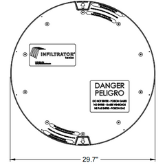 Infiltrator IMLID-2400-HP Lid For 24" Septic Tank Riser, 29.7" Diameter