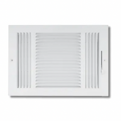 GUNAIRE 3SW1408 14 x 8 3-Way Stamped Ceiling and Side Wall Register