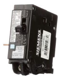 SIEMENS Siemens Q120DFWG 1-Pole 20 Amp 120 VAC 10 kA Wire Guide Dual Function Arc Fault/Ground Fault Circuit Breaker