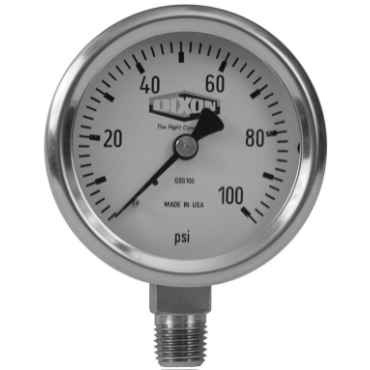 DIXON VALVE & COUPLING GSS30 PRESSURE GAUGES
