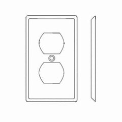 Leviton 80703-IG OR WP 1G DUP OUTLET ISOLATED GRND