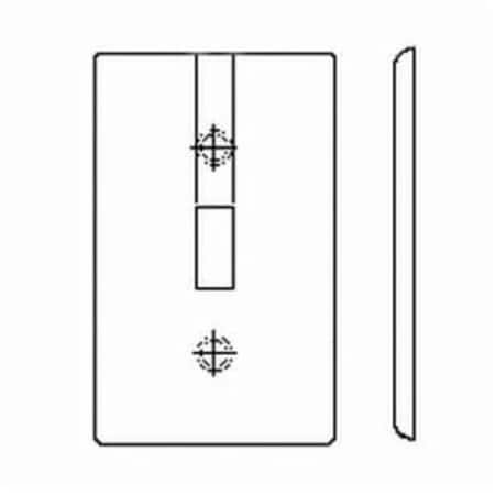 LEVITON Leviton P38-I 4-Gang 3-Toggle 1-Duplex Device Combination Wallplate Standard Size