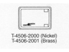 Johnson Controls T-4506-2000 Horizontal Nickel Cover for T-4000 Series Thermostats