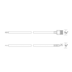 WAC Wac T24-EX3-144-WT InvisiLED CCT extension cable 144 inches