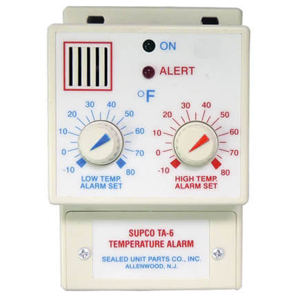 SUPCO Supco TA6 Temperature Alarm 120V 200' Probe Extension TA6