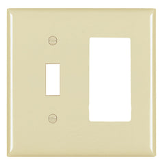 LEGRAND Legrand TP126-I Trademaster Standard Combination Wallplate 2-Gang (4.7 in)