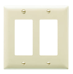 LEGRAND Legrand TP262-I TradeMaster standard wallplate (2 gang, 4.7 in H x 4-3/4 in W)