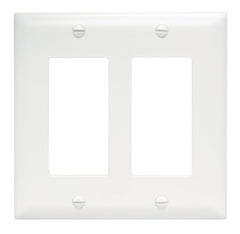 LEGRAND Legrand TP262-W TradeMaster Standard Wallplate 2-Gang 4.7 x 4.75 in