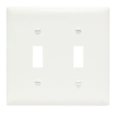 LEGRAND Legrand TP2-W TradeMaster Standard Wallplate 2-Gang (4.7 in x 4.56 in)