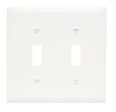 LEGRAND Legrand TPJ2-W TradeMaster Junior Jumbo Wallplate 2-Gang (4.9 in H x 5-1/8 in W)