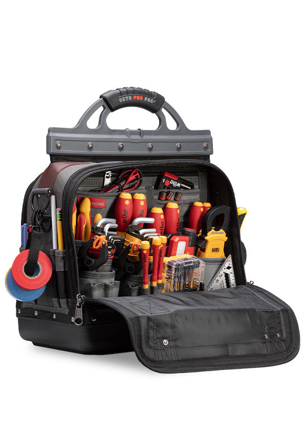VETO PRO PAC Veto Pro Pac VPP10071 Extra Large Tech Tool Bag 80 Pockets Small/Large D Rings