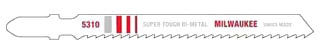 MILWAUKEE Milwaukee 48-42-5310 Jig Saw Blade, 10 TPI, 4 in L x 9/32 in W
