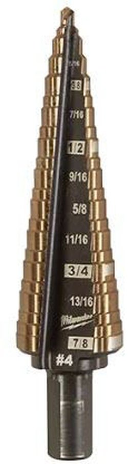MILWAUKEE Milwaukee Tool 48899284 Cobalt Step Drill Bit #4 (3/16-7/8)
