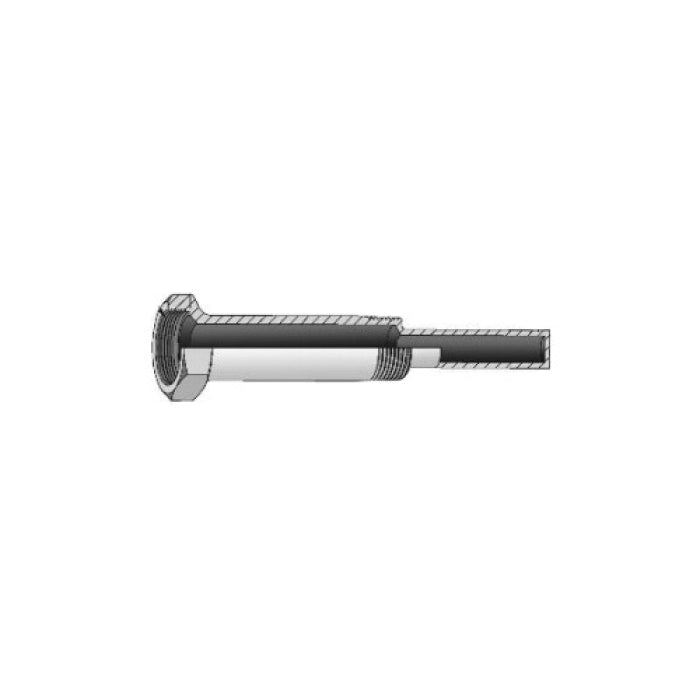 TRERICE Trerice 3-4FA5 Thermowells for Industrial Thermometers, 3/4 NPT Connection, 3.5 Length, 1 Lagging Extension, 304 SS