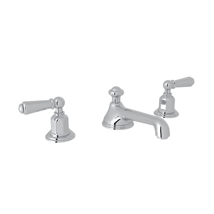 ROHL Rohl U.3705L-APC-2 Edwardian Perrin and Rowe Low Level Spout Widespread Lavatory Faucet 5 7/8 inches (U3705LAPC2)