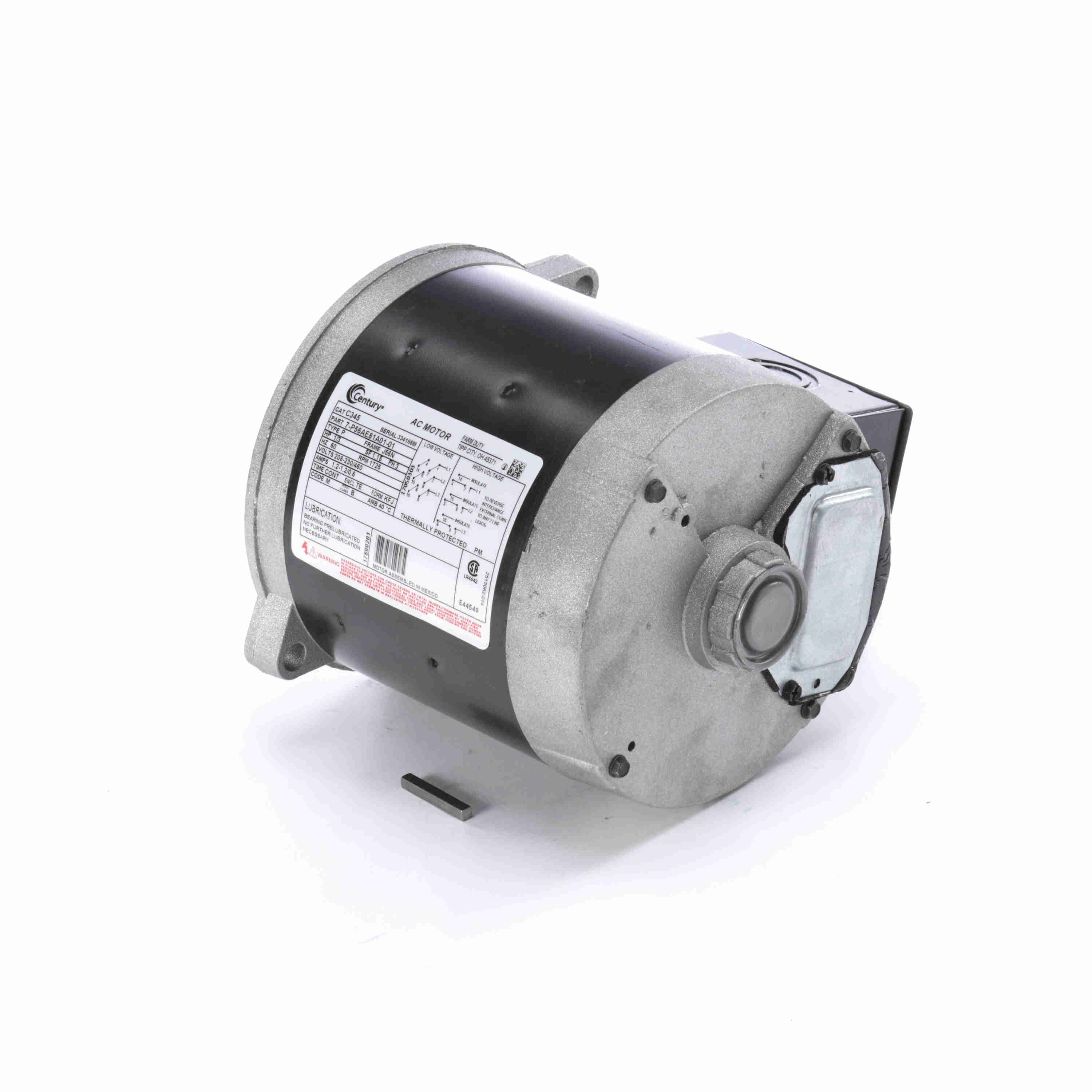 CENTURY MOTORS UC345 BLOWER MOTORS