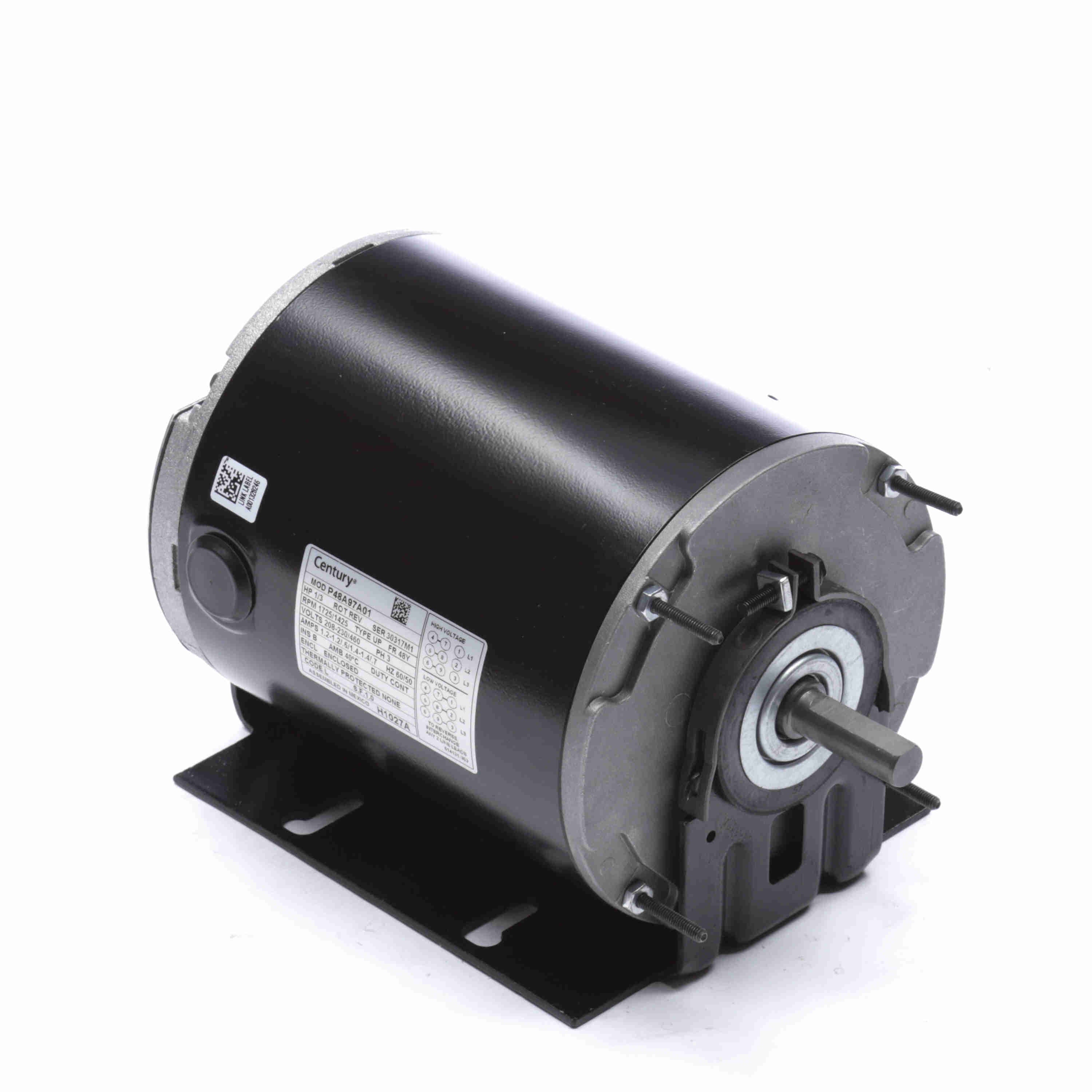 CENTURY MOTORS UH1027A GENERAL PURPOSE MOTORS
