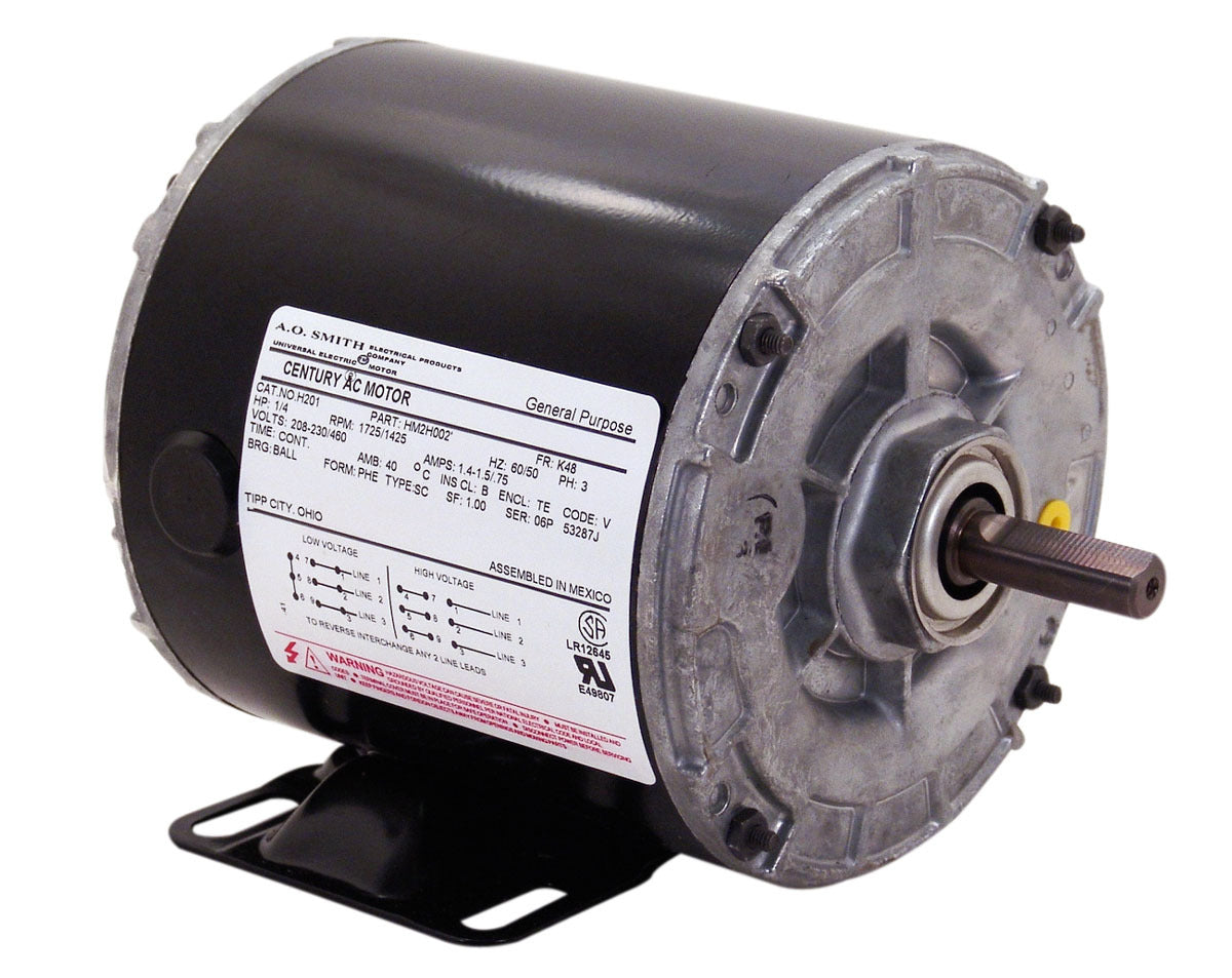 CENTURY MOTORS UH201 GENERAL PURPOSE MOTORS