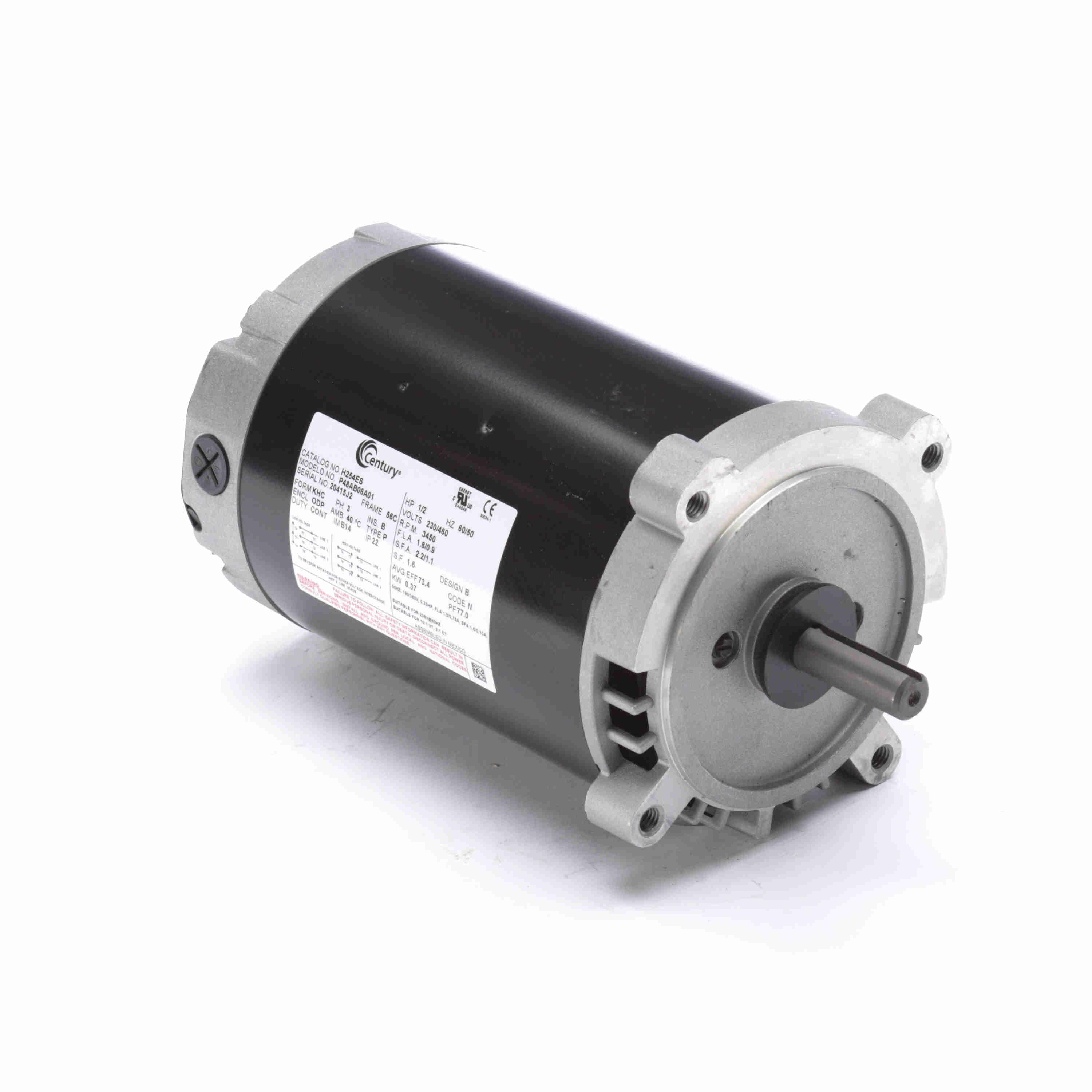 CENTURY MOTORS UH254ES GENERAL PURPOSE MOTORS