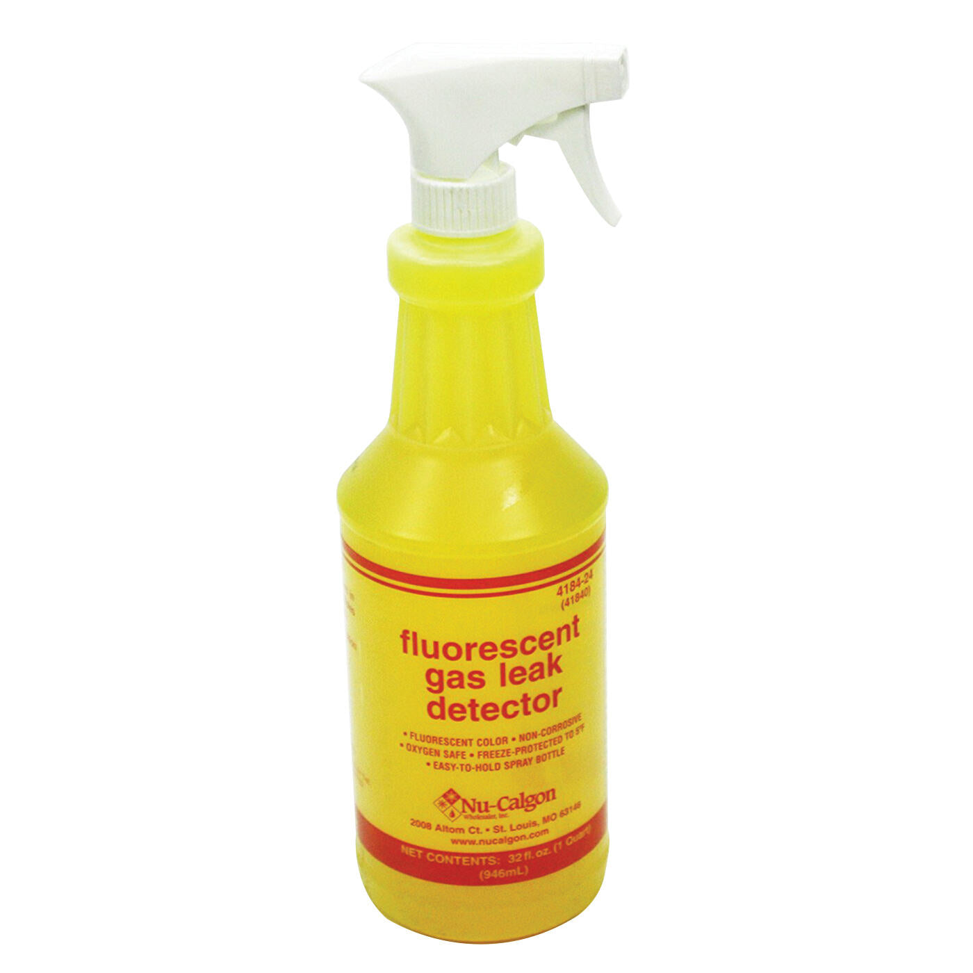 NU-CALGON Nu-Calgon 4184-24 Fluorescent Gas Leak Detector Quart Spray Bottle