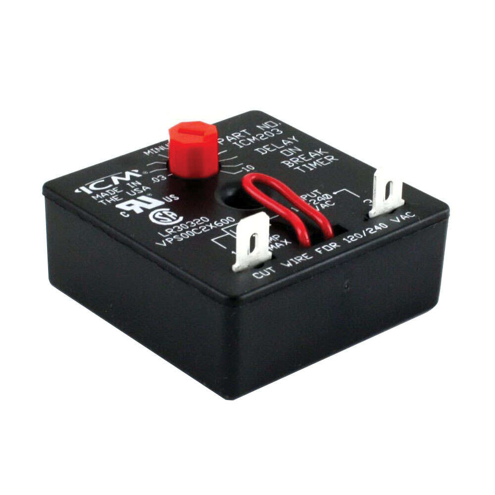 ICM CONTROLS ICM ICM203B Delay On Break Timer 0.3 Sec - 10 Min Adjustable