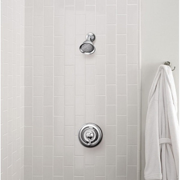 MOEN Moen T2122 Traditional one handle single function shower faucet 2.5 GPM 1 pack 4 inch spray head