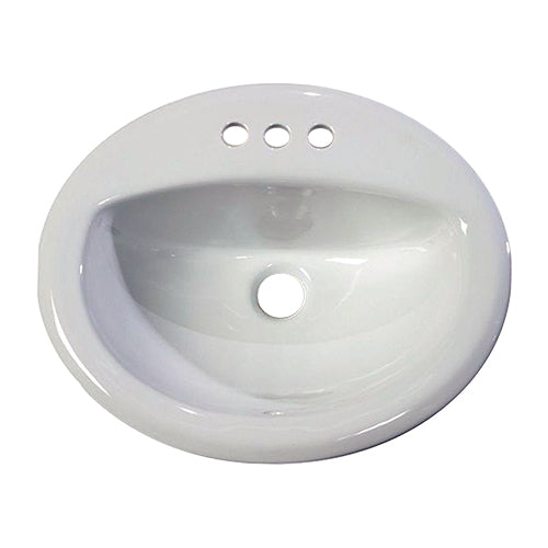 DAKOTA Dakota Plumbing Products US-TM2017W-4C Oval Drop-in Sink