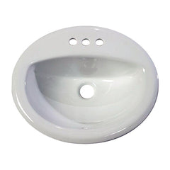 DAKOTA Dakota Plumbing Products US-TM2017W-4C Oval Drop-in Sink