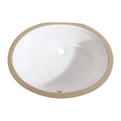 DAKOTA Dakota Plumbing Products US-2216B Undermount Oval Sink Biscuit