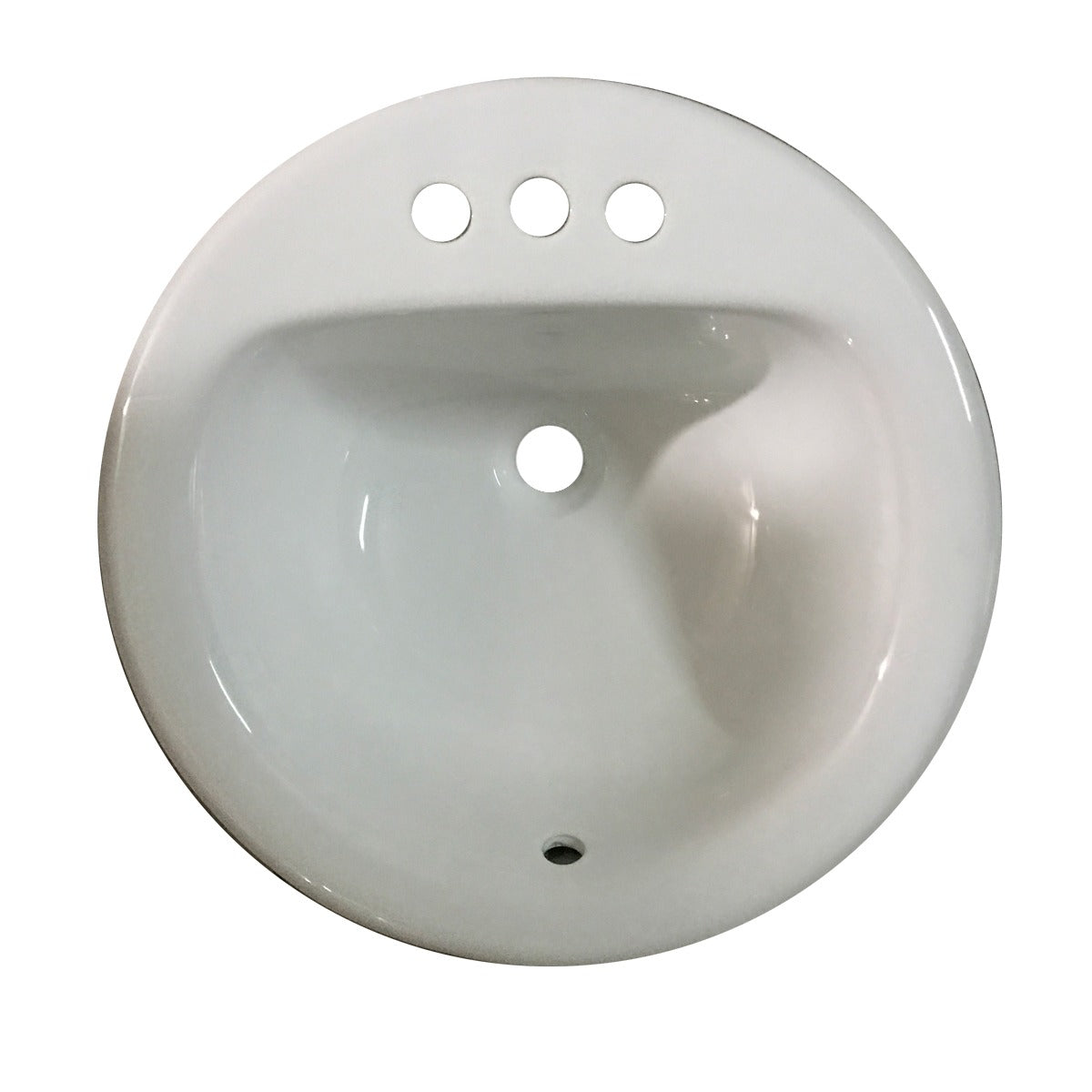 DAKOTA Dakota Plumbing US-TM19RW-4C Top Mount Oval Sink 20x17