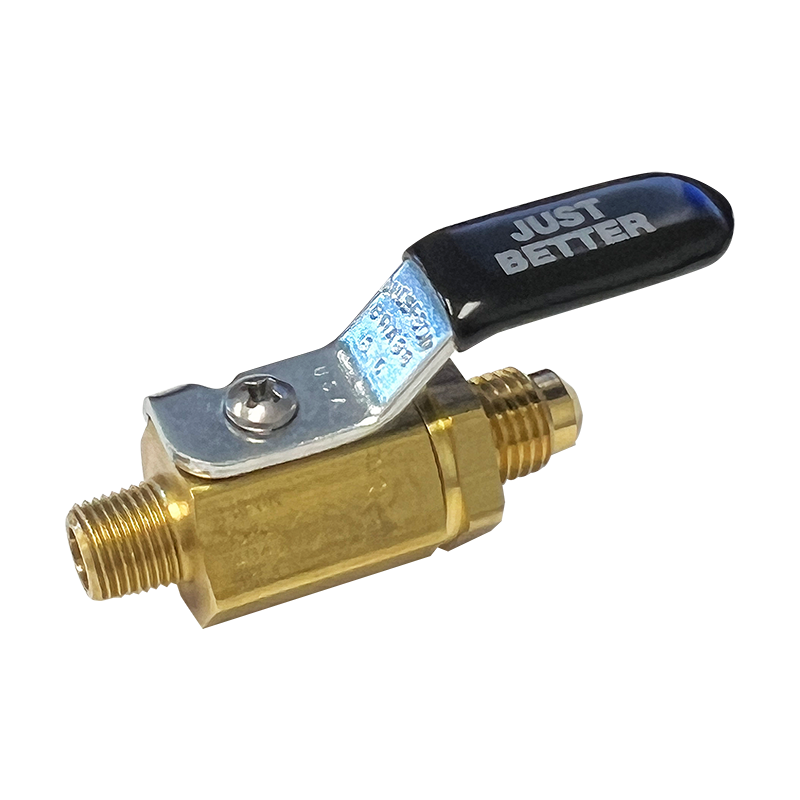 JB INDUSTRIES Jb Industries v34901 ball valve 1/4 inches sae flare x 1/8 inches mpt refrigeration shut-off