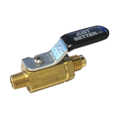 JB INDUSTRIES Jb Industries v34901 ball valve 1/4 inches sae flare x 1/8 inches mpt refrigeration shut-off