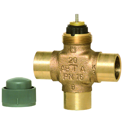 HONEYWELL Honeywell V5863A3028 1 Inch NPT 3-Way 11 CV Brass Globe Valve