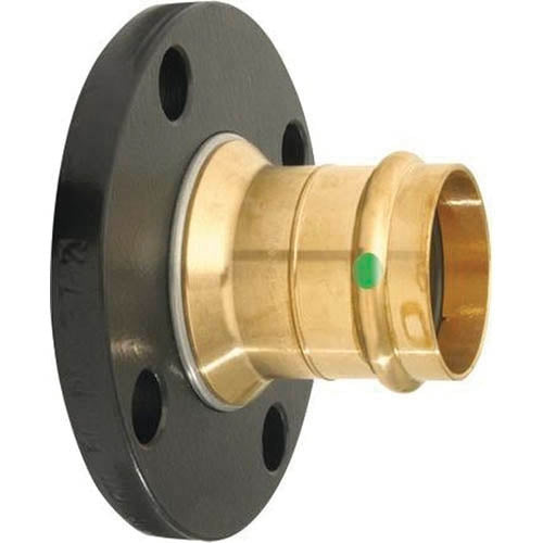VIEGA Viega 79695 ProPress 2 Inch Press x Press Bronze Adapter Flange Lead-Free