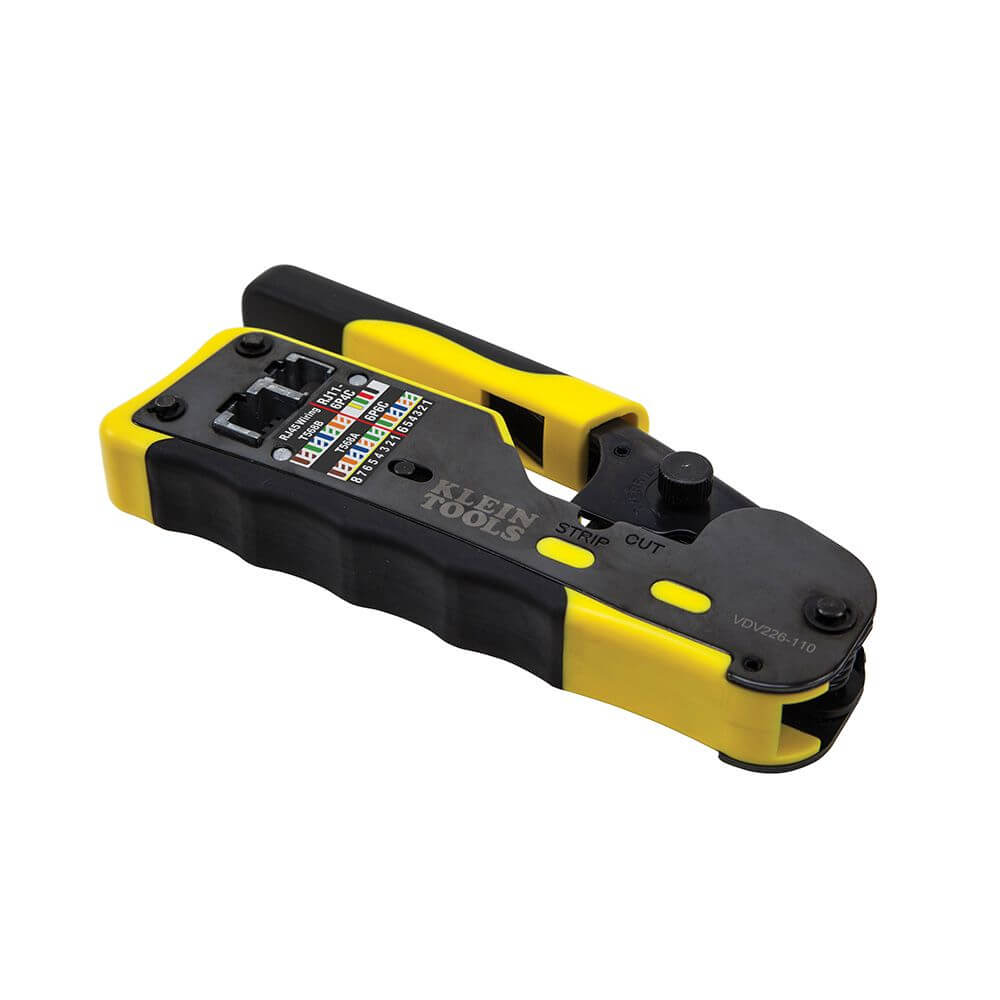 KLEIN TOOLS Klein VDV226-110 Ratcheting Pass-Thru Modular Crimper 28 to 22 AWG