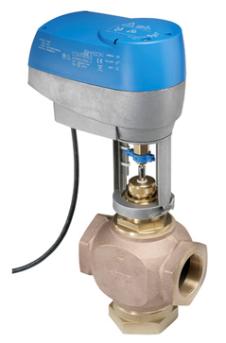 JOHNSON CONTROLS Johnson Controls VG7251ET+3008E Brass Trim Globe Valve with Pneumatic Actuator