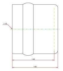 Viega 77732 ProPress Copper Cap 1-1/2 Inch Pack of One
