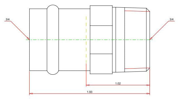VIEGA Viega 79230 ProPress 3/4 inch x 3/4 inch Male Adapter