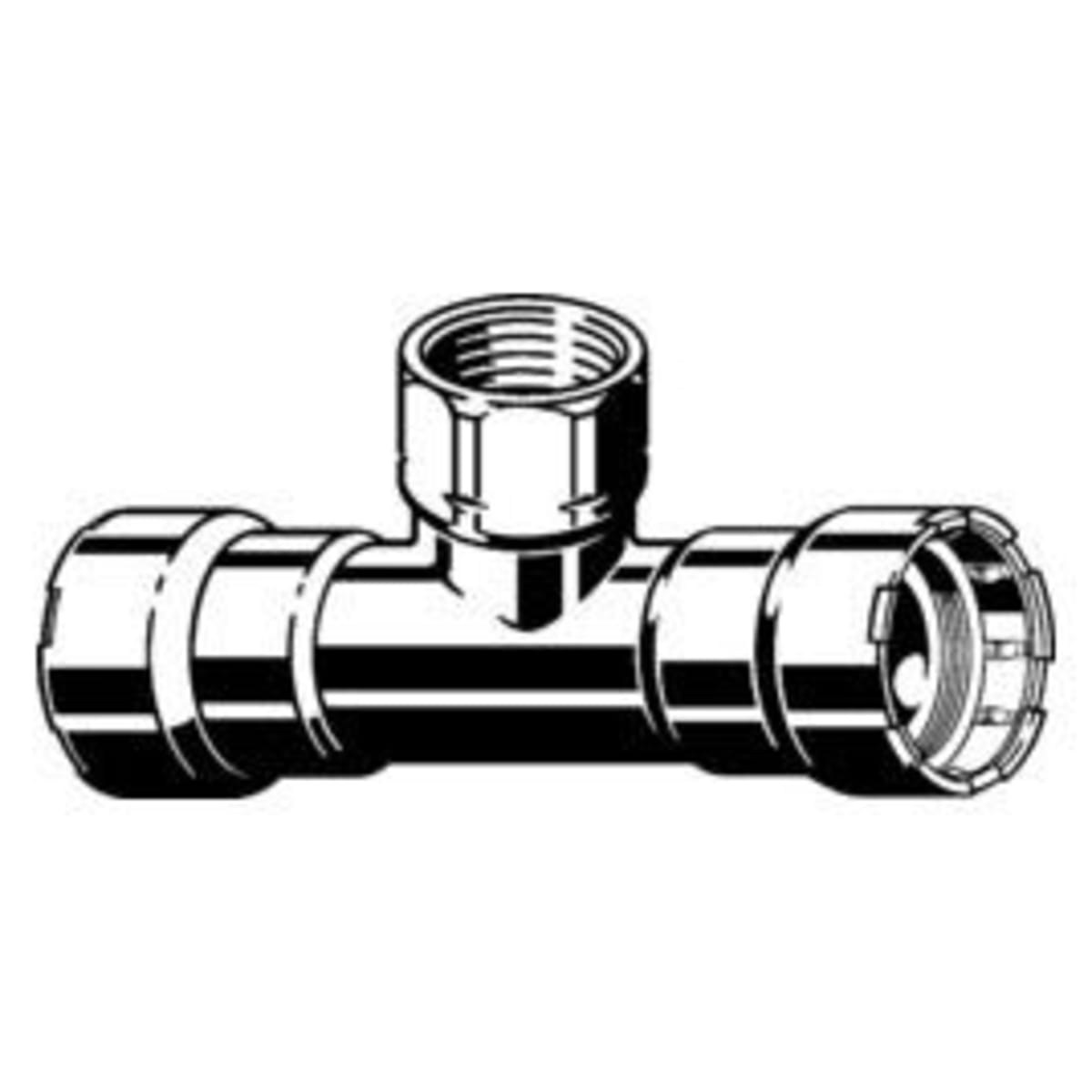 VIEGA Viega 25455 2 x 2 x 1/2 Press x Female MegaPress Tee