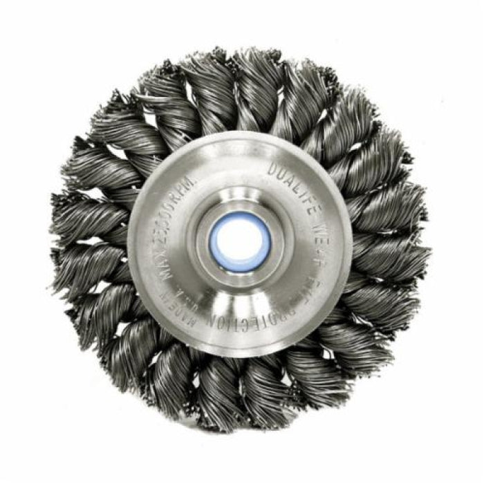WEILER Weiler 36293 vortec pro wheel brush 4 in 1/2 to 3/8 in arbor hole 20000 rpm pack of 10