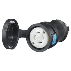 Hubbell Wiring Device-Kellems HBL2723SW Heavy Duty Grounding Cord Mount Watertight Locking Connector 250 VAC 30 A L15-30R