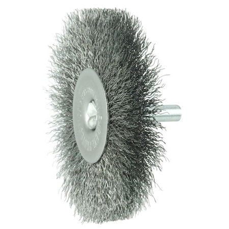 WEILER Weiler 17965 Crimped Wire Radial Wheel 0118 Steel Fill 1/4 Stem USA Pack of 10