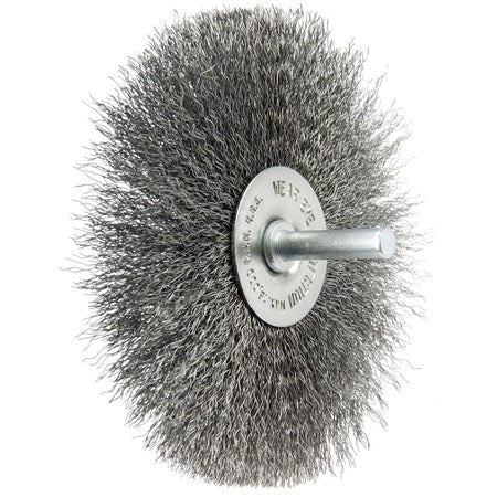 WEILER Weiler 17968 Crimped Wire Wheel 4 Inch 0.008 Steel Fill 1/4 Stem (Pack of 10)