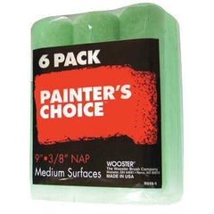 Wooster R959-9 Painter's Choice Roller Cover 3/8 Inch Nap 6-Pack 9 Inch