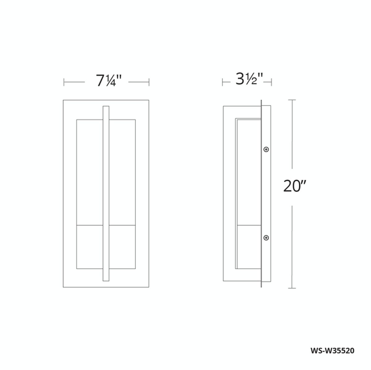 MODERN FORMS Modern Forms WS-W35520-BZ Omni 13W (20 inches) WS-W35516-BZ