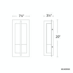 MODERN FORMS Modern Forms WS-W35520-BZ Omni 13W (20 inches) WS-W35516-BZ
